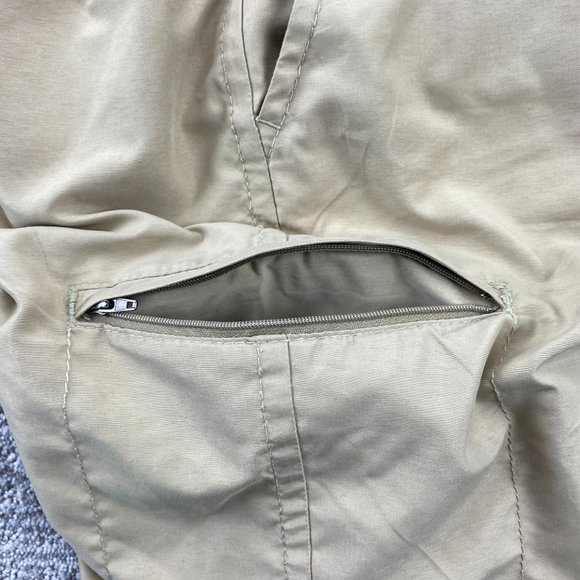 Tommy Hilfiger Khaki Shorts Chino Men 33 Brown Zip Pocket Casual Outdoor Preppy - Picture 5 of 13